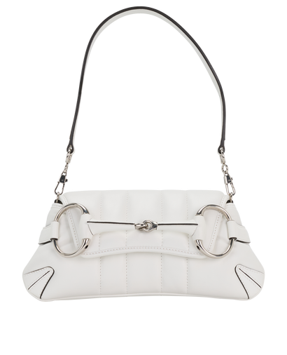 Horsebit, &pound;650, Handbags, White, Leather, Front view